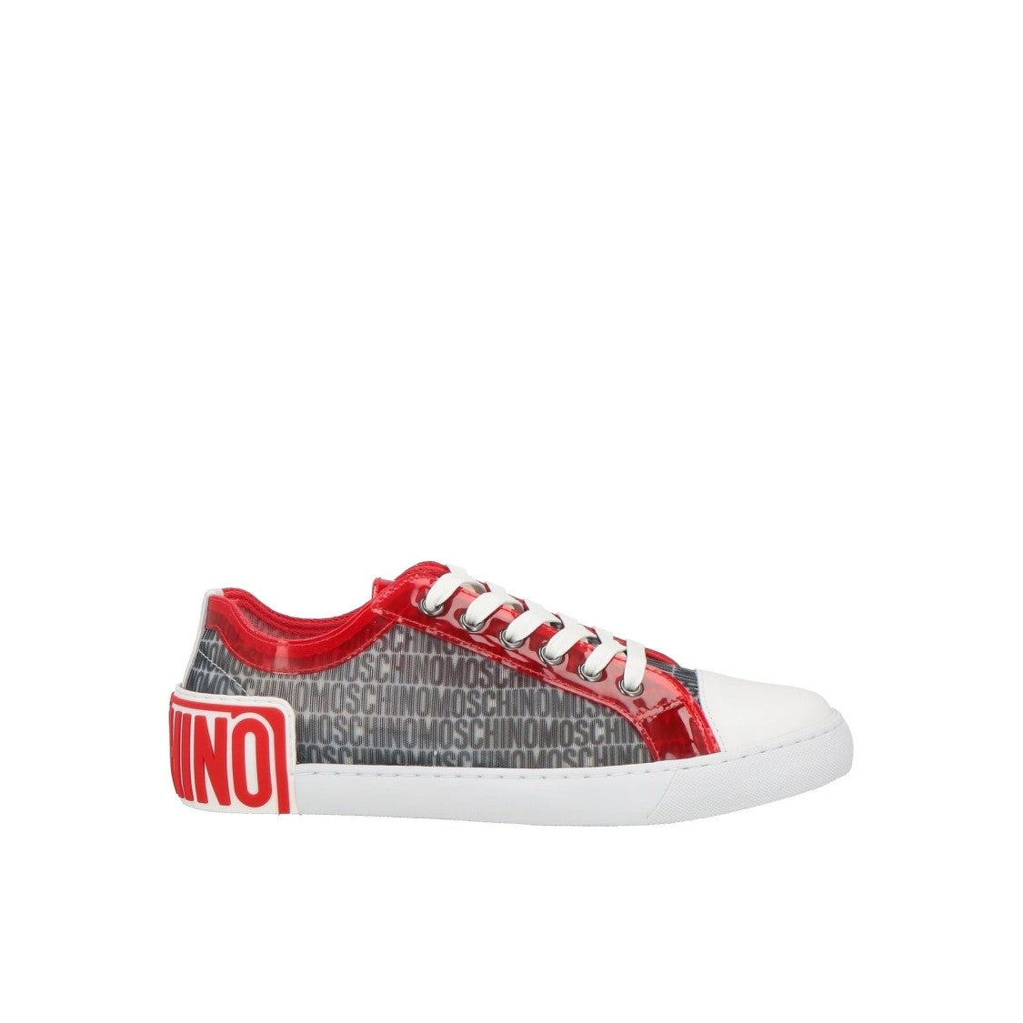 Low Top Sneakers with Logo Pattern