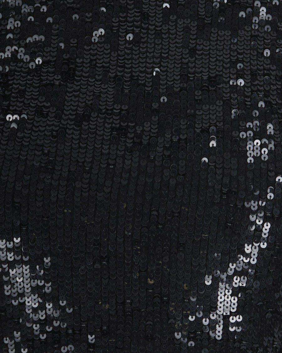 Black Full Sequin Blouse