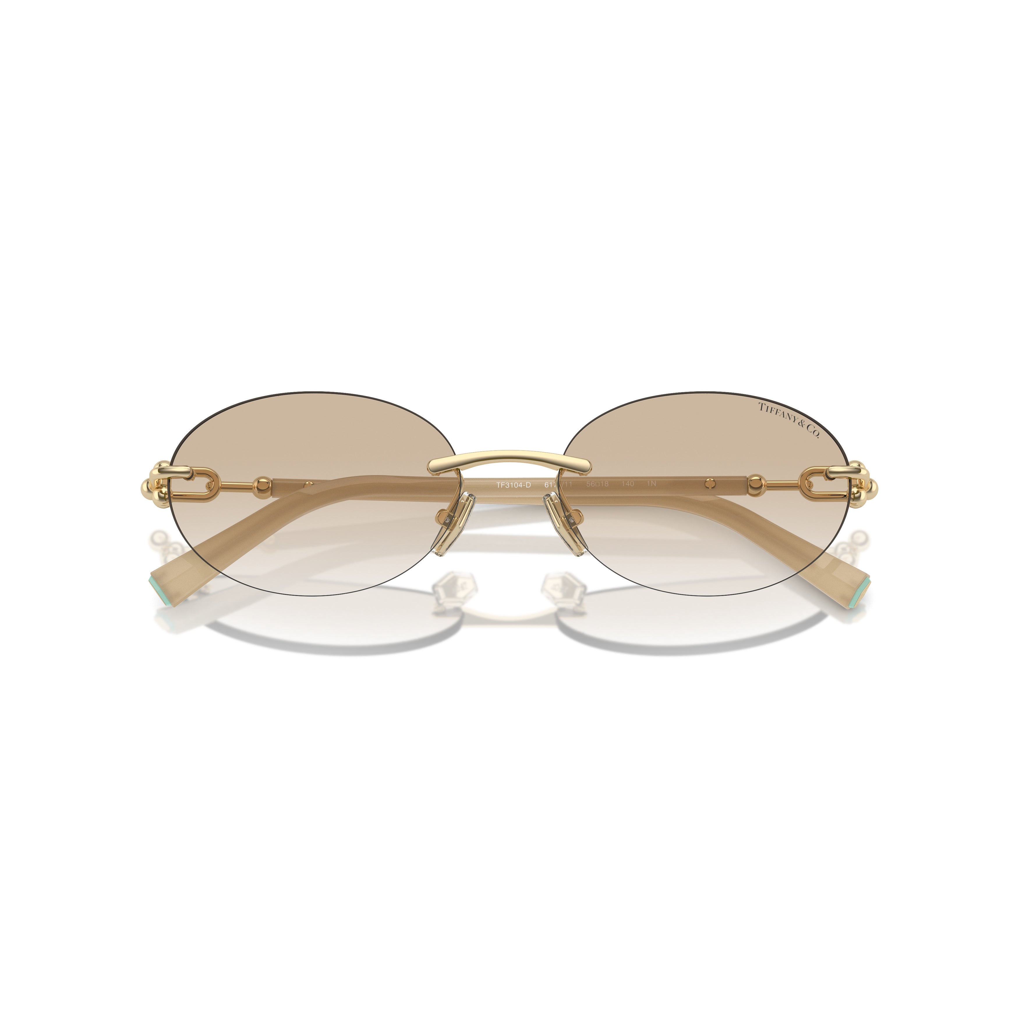 0tf3104d Oval Rimless Sunglasses