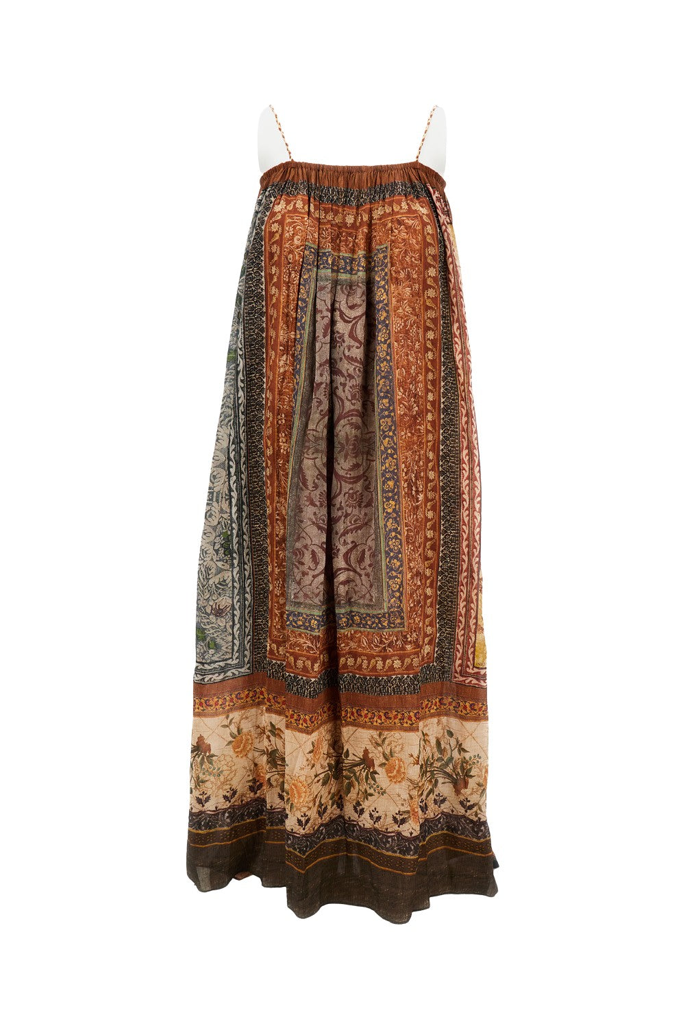 Sleeveless Printed Maxi Dress With Relaxed Silhouette