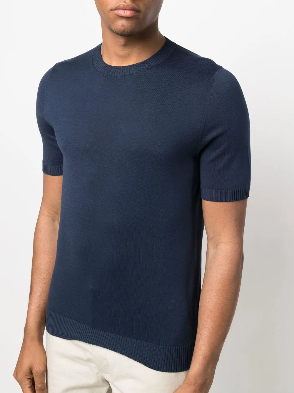 Classic Fit Malo T-Shirt With Round Neckline