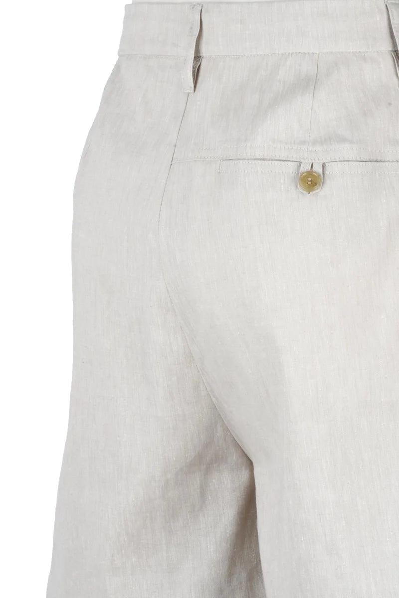 High-Waisted Shorts - White