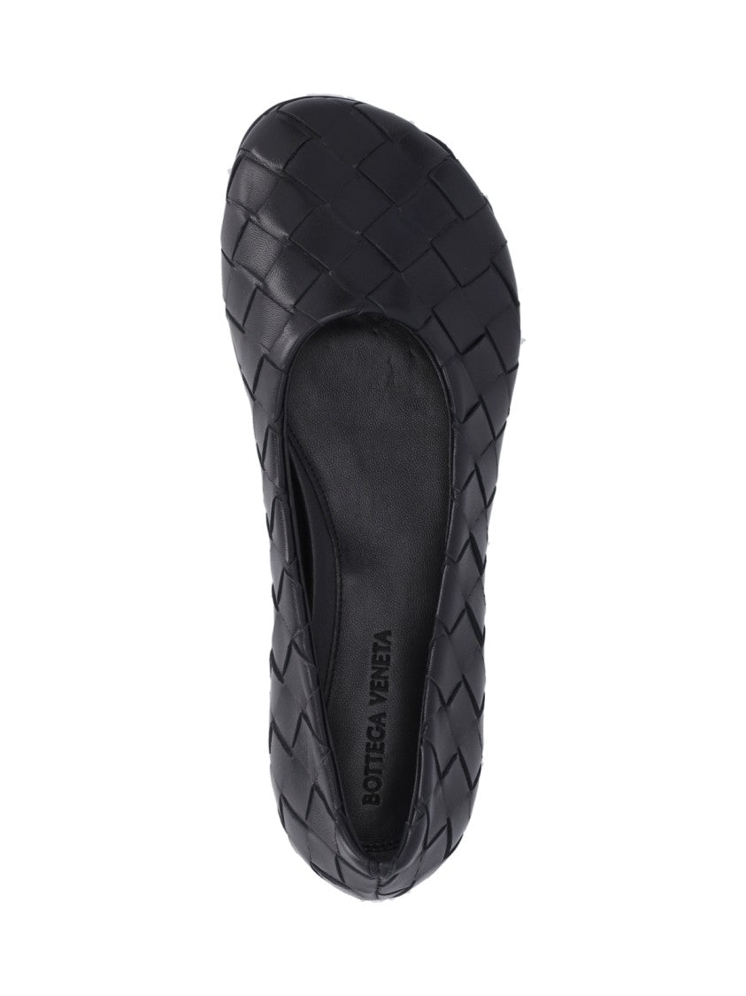 Intricately Woven Slip-On Ballerina Flats