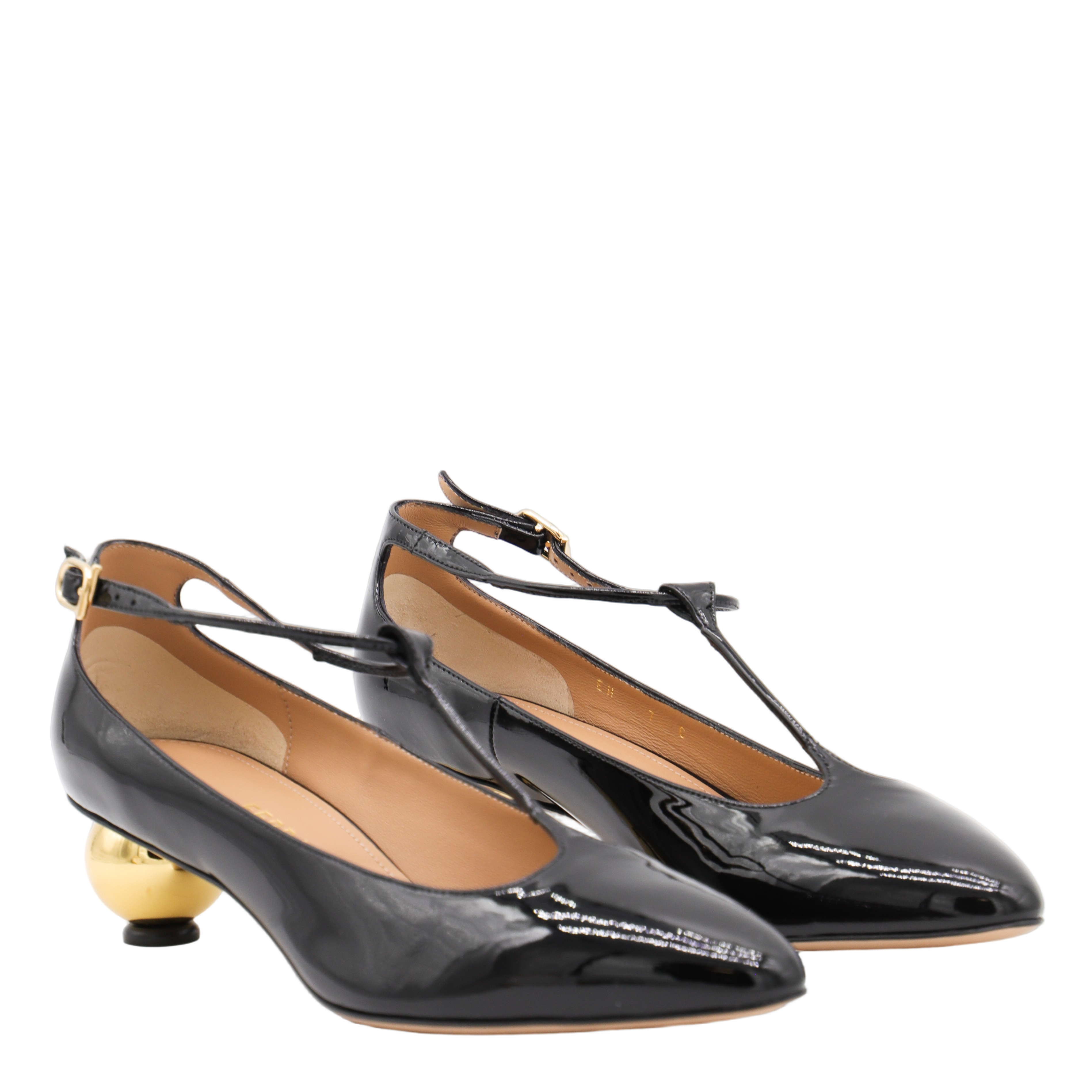 Pointed Toe T-Strap Flats
