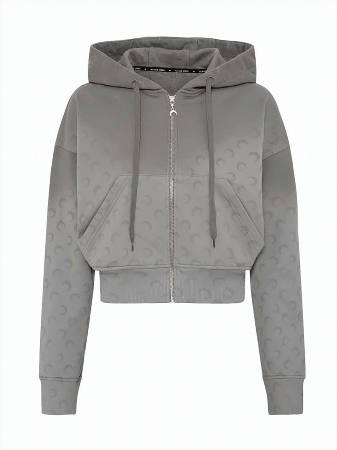 Cropped Zip-Up Hoodie