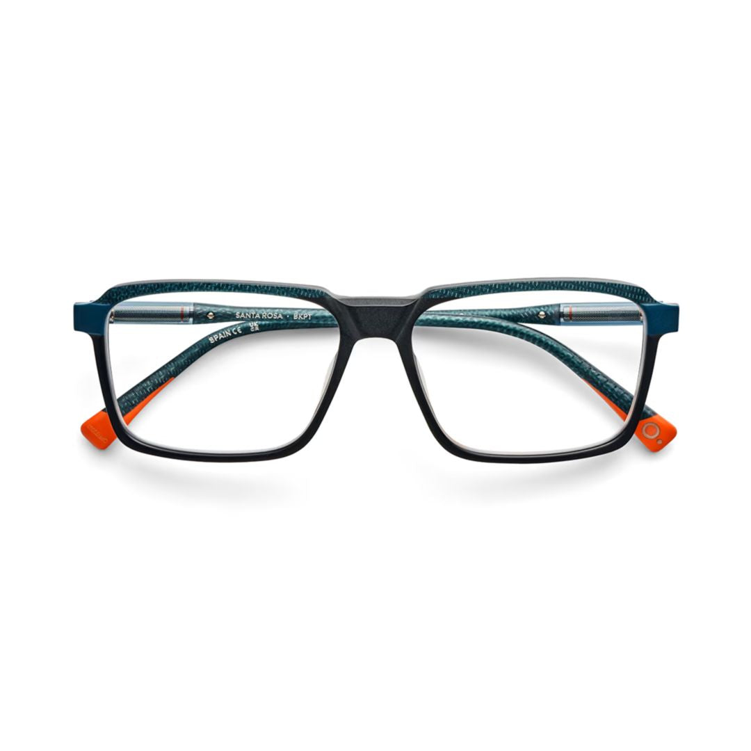 Santa Rosa Rectangular Acetate Eyeglasses with Bold Dark Blue Frame