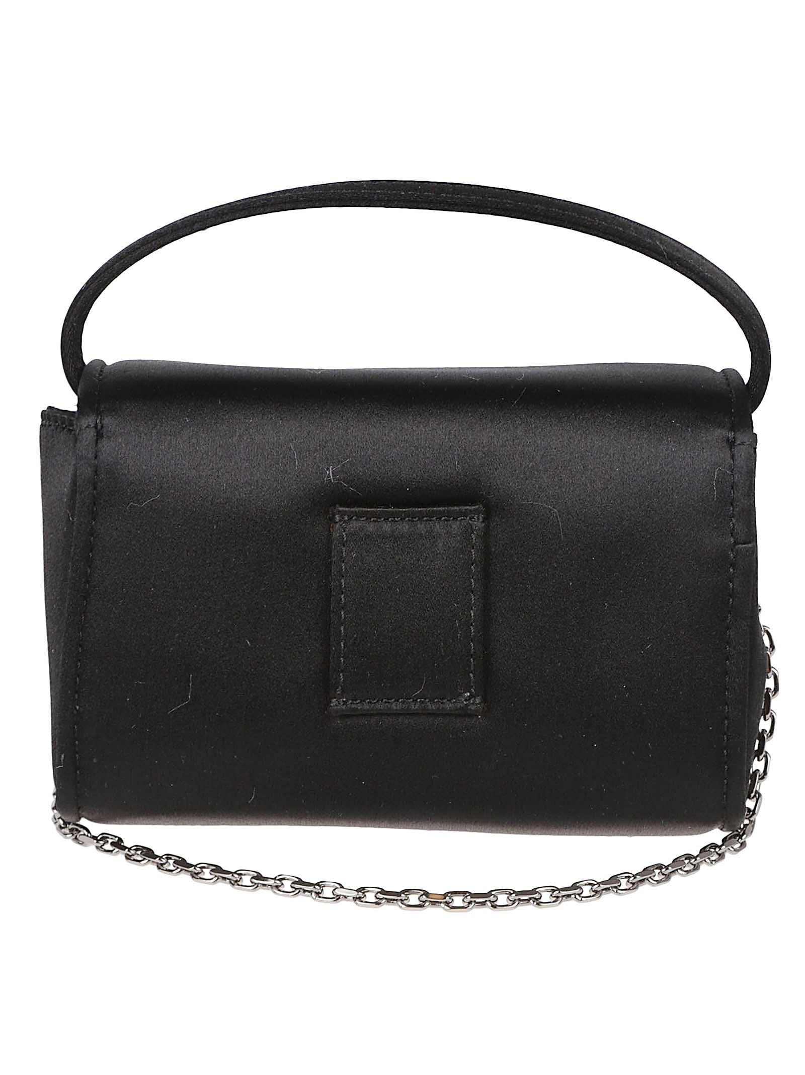 Rectangular Satin-Finish Evening Bag