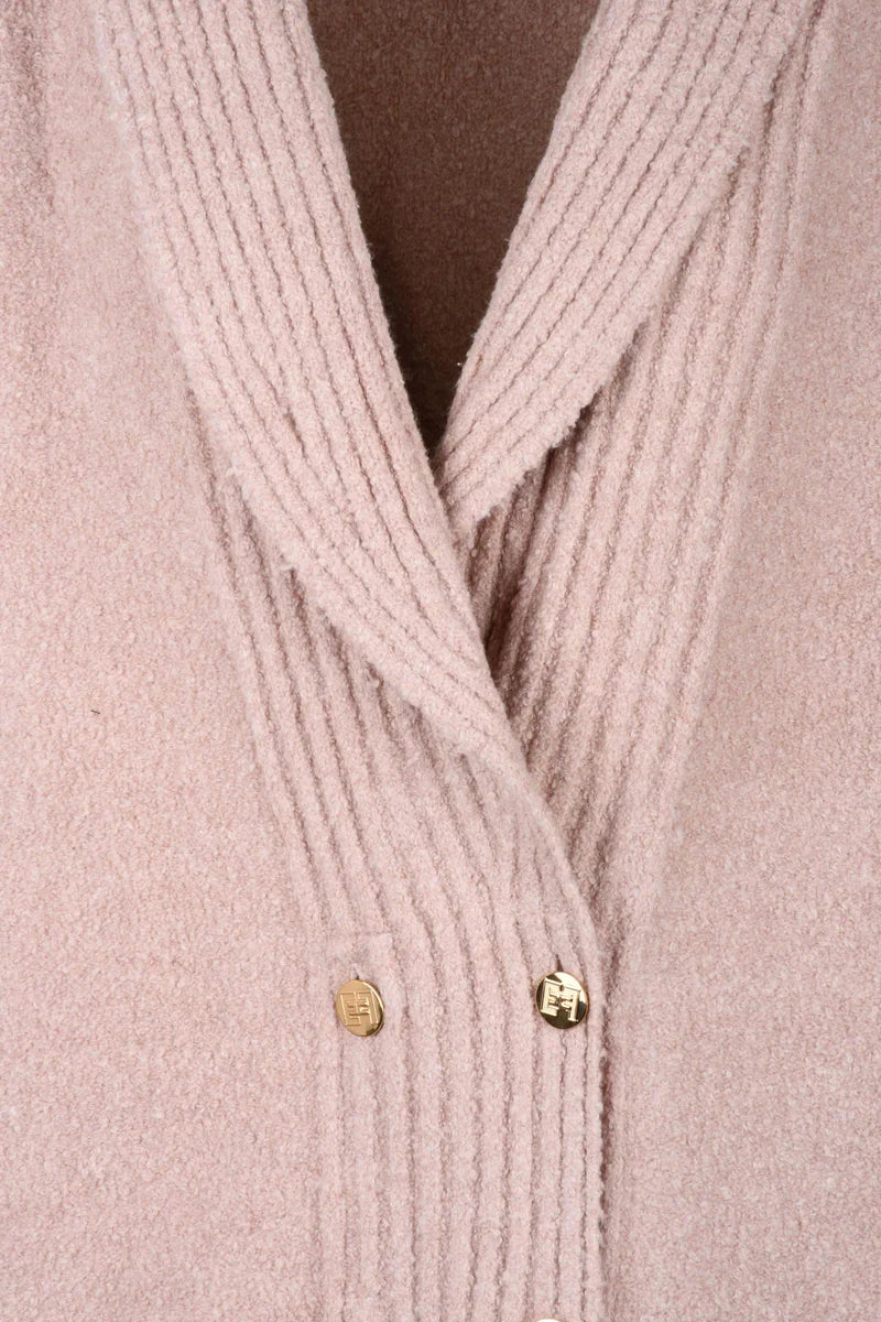 Cotton Stretch Cardigan - Old Rose