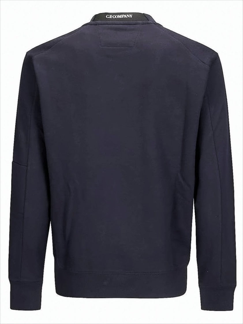 Long-Sleeve Crewneck Sweatshirt With Distinctive Lens Detail