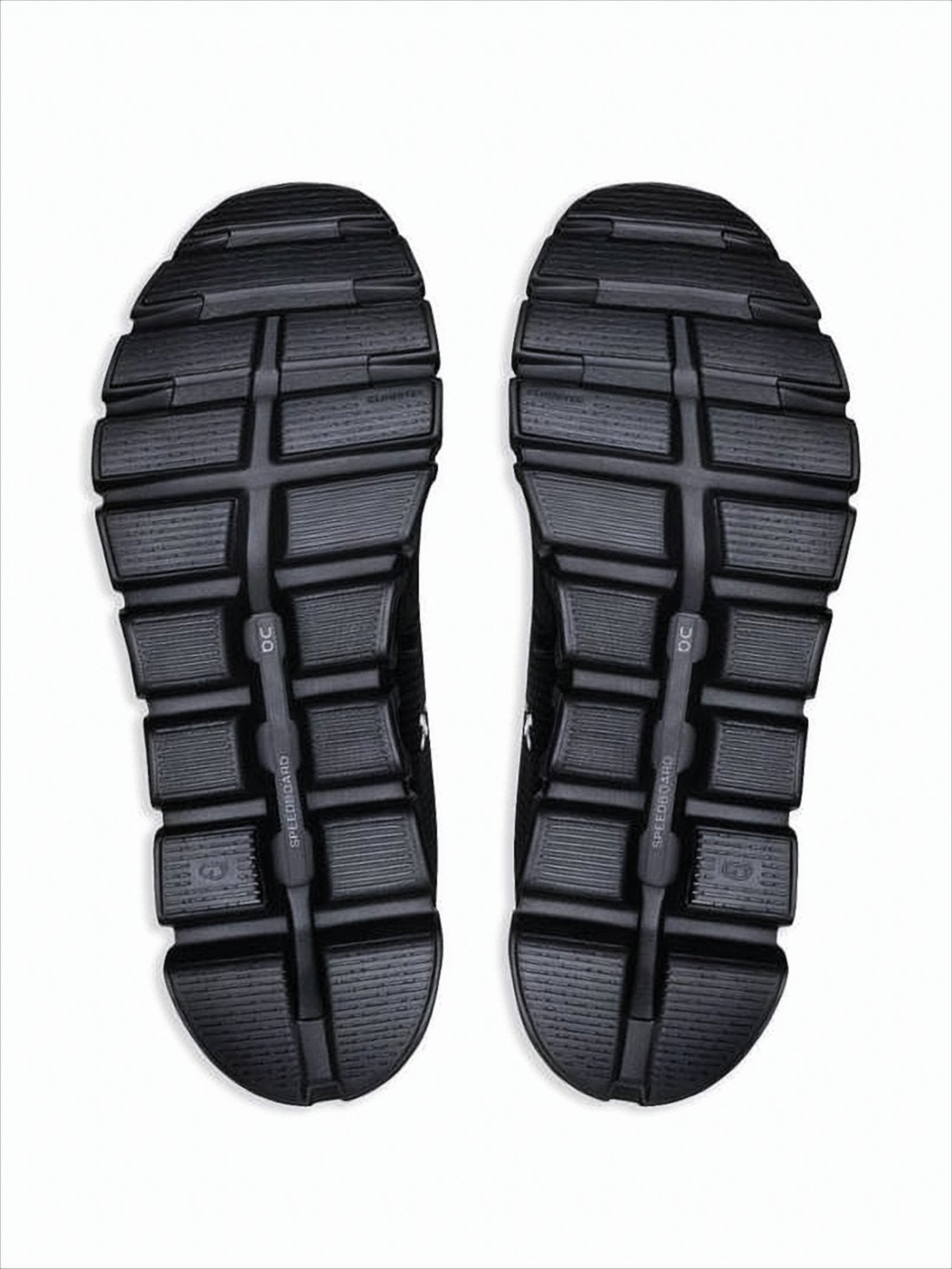 Black Sneakers with Breathable Recycled Polyester Upper