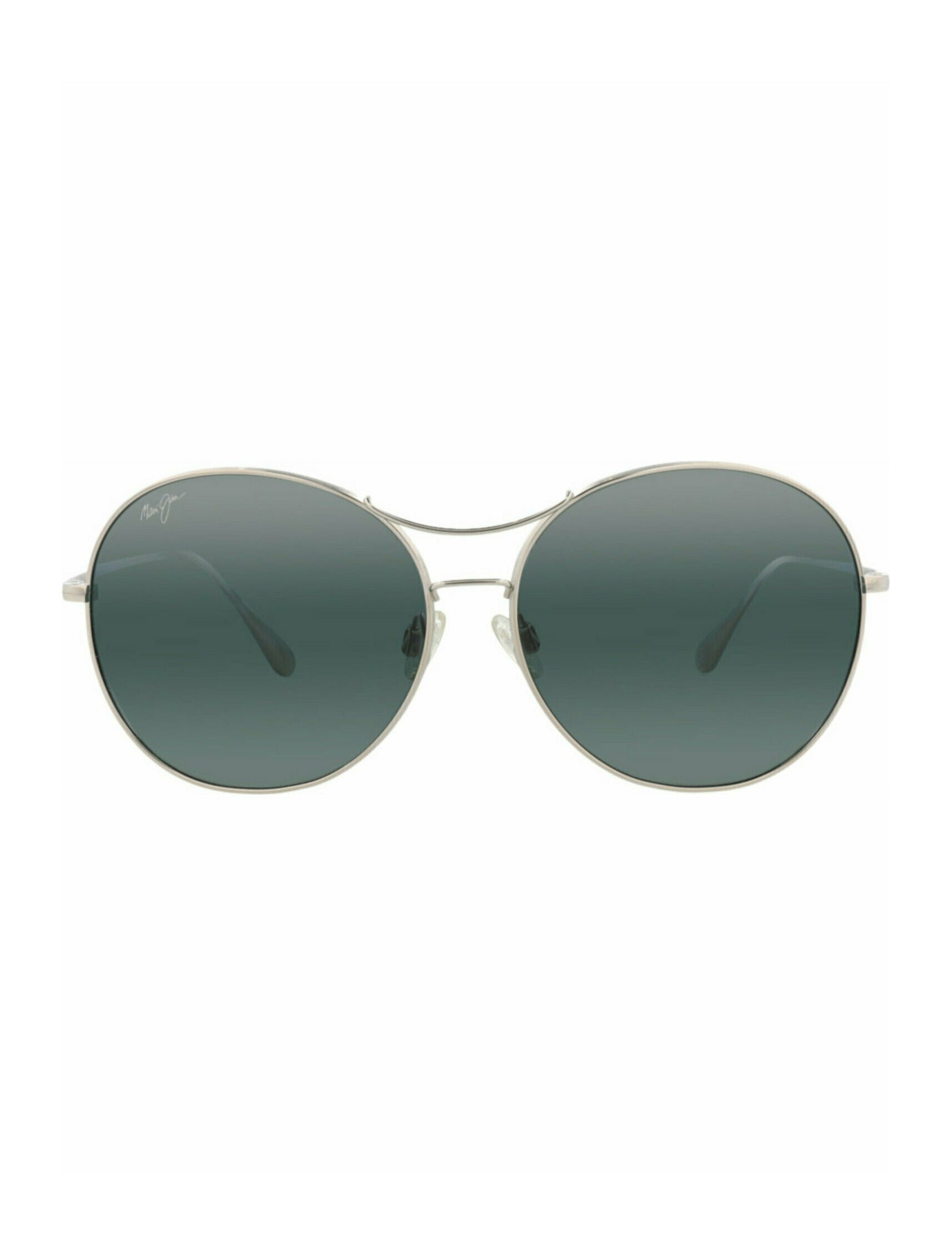 Round-Frame Titanium Sunglasses