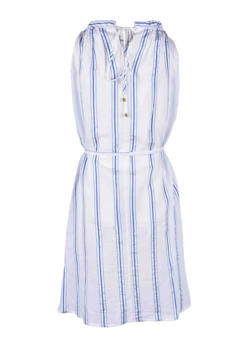 Sleeveless Mini Dress with Gathered Neckline