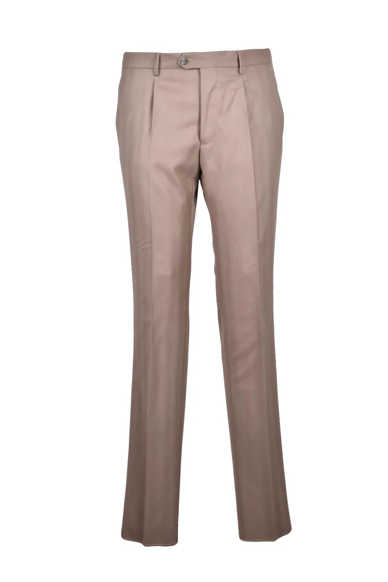 Virgin Wool Suit - Beige