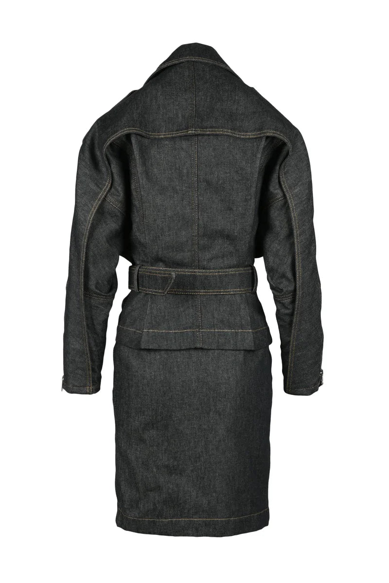Denim Dress - Black