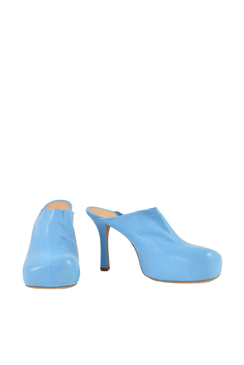 High Heel Mule - Light Blue