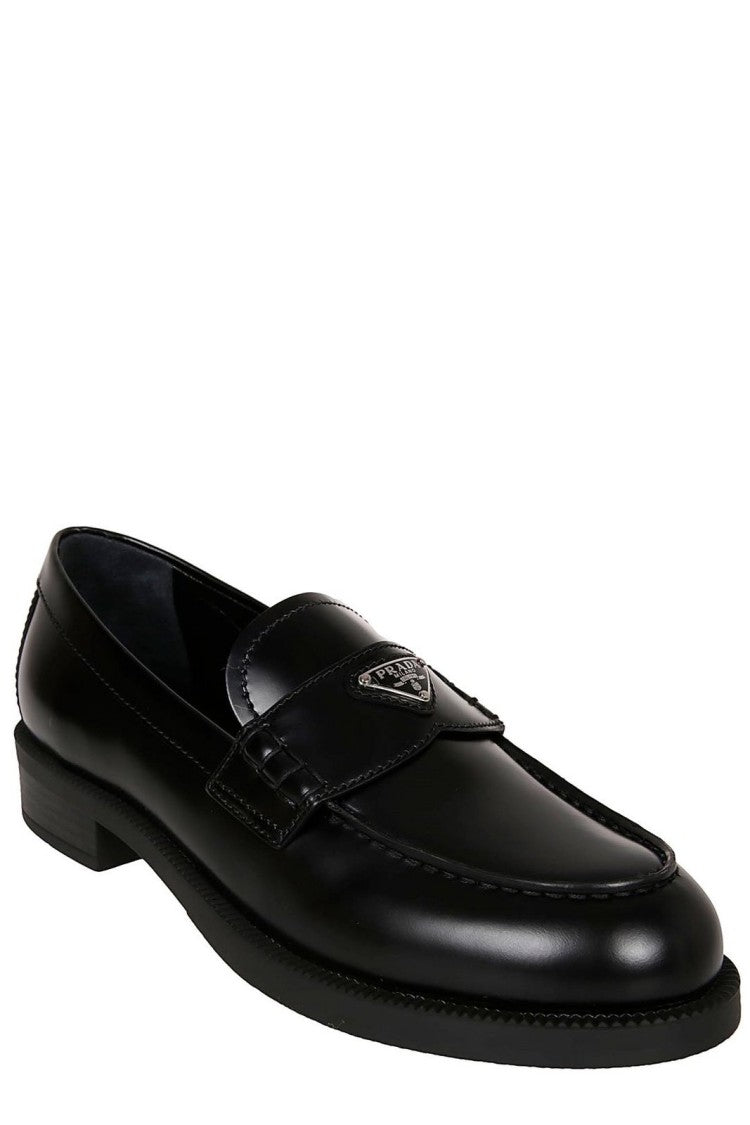 Polished Leather Loafers with Classic Penny Strap
