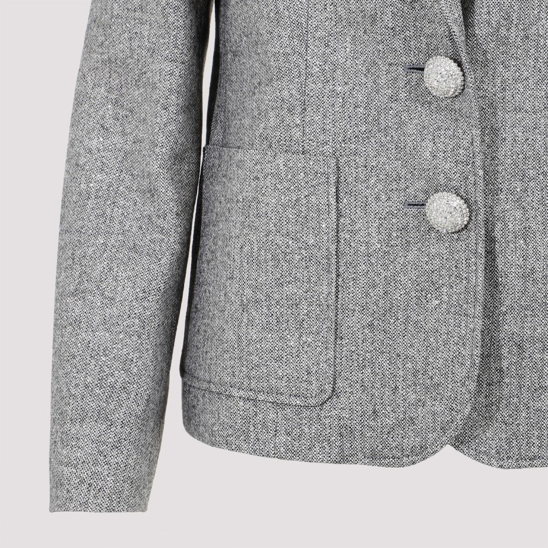 Ivory Black Cotton Jacket