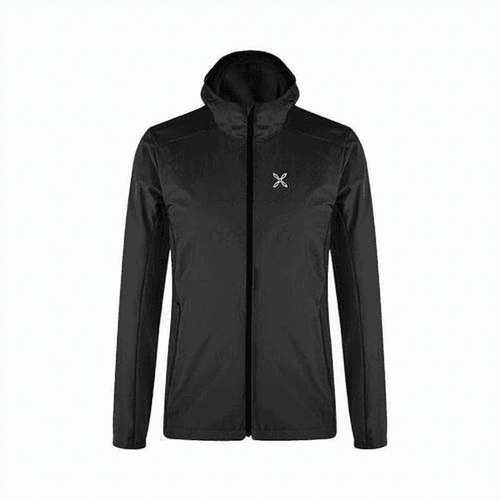 Lightweight Full-Zip Jacket with High Collar and Minimalist Design
