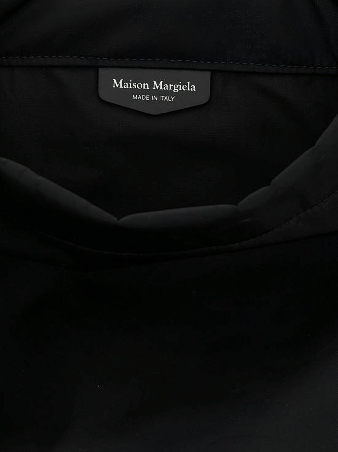 Rectangular Black Shoulder Bag With Padded Handle