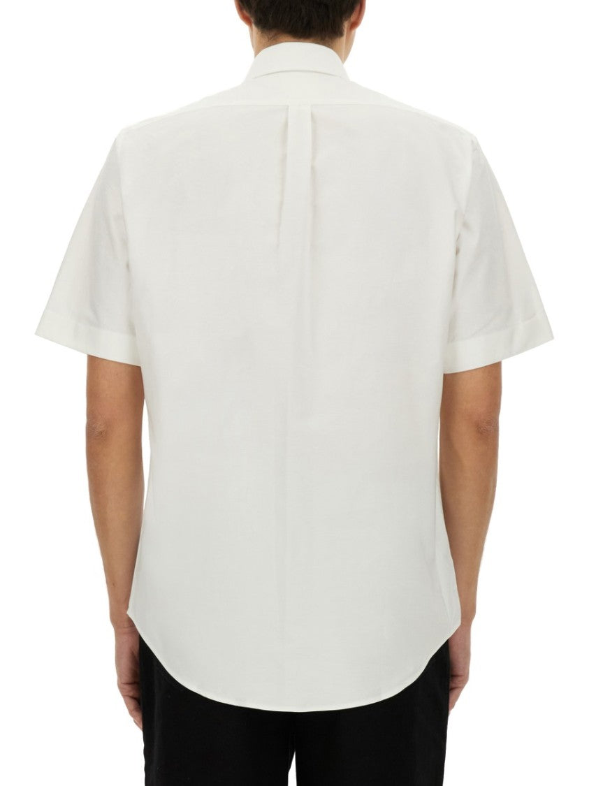 Short-Sleeved Button-Down Cotton Shirt