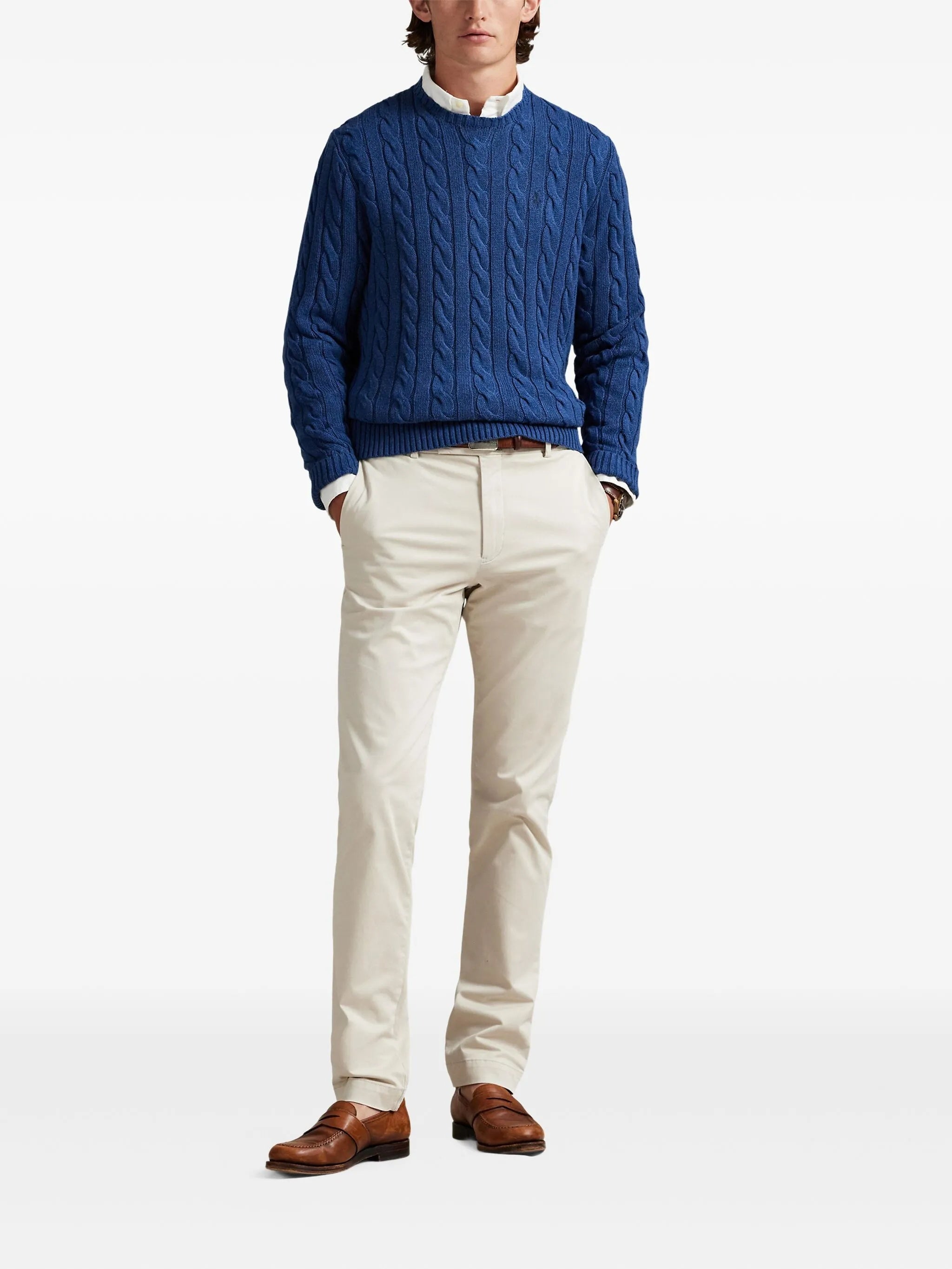 Cable Knit Cotton Sweater