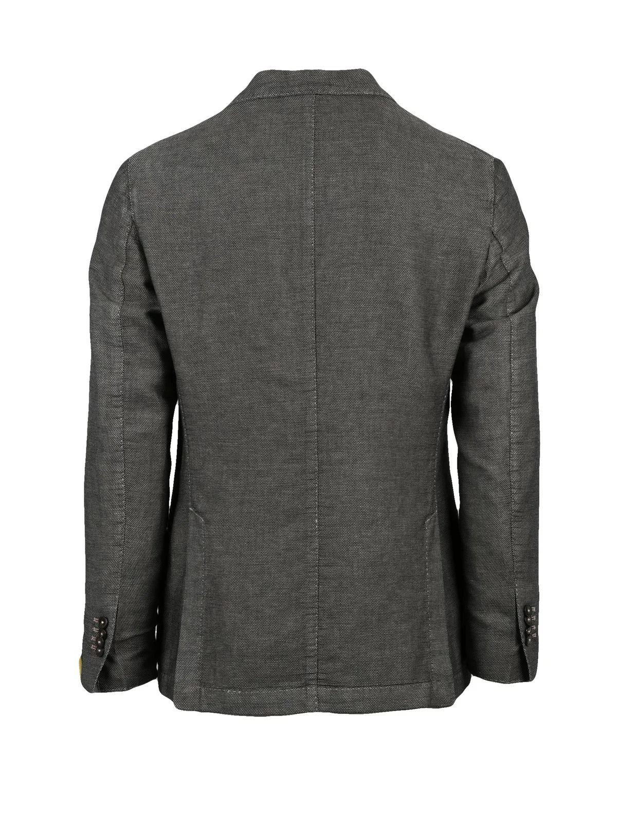 Brown Linen Cotton Rounded Jacket