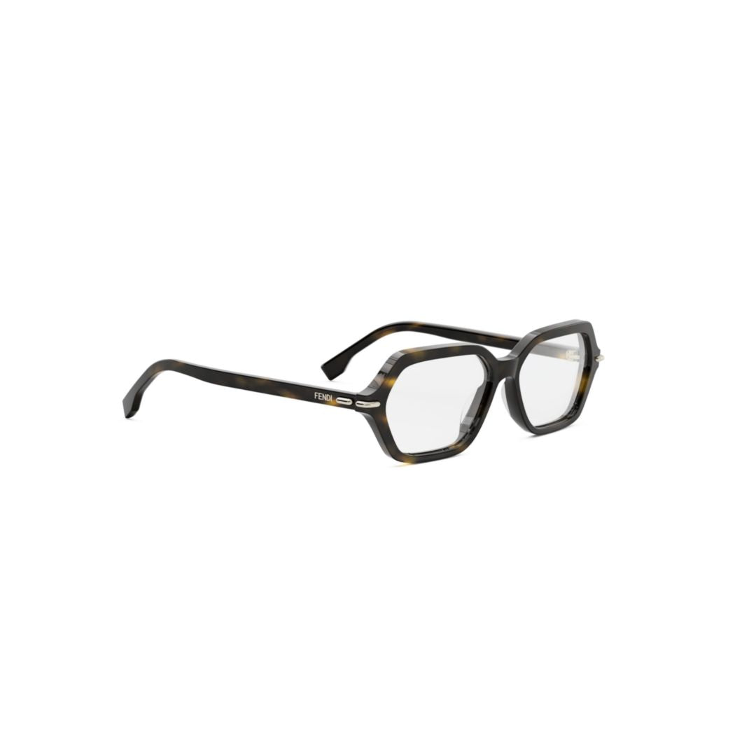 Fe50125i Geometric Hexagonal Tortoiseshell Sunglasses