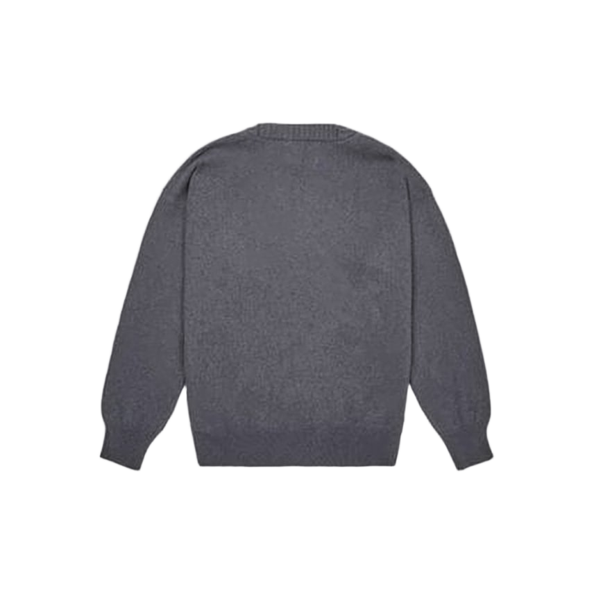 Classic Crew Neck Sweater with Ribbed Detailing