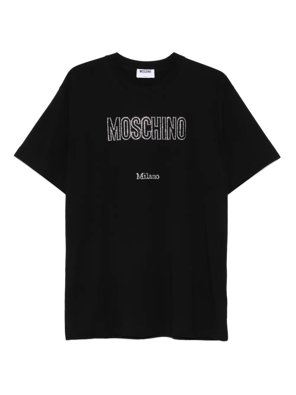 Biały T-shirt o regularnym kroju z okrągłym dekoltem