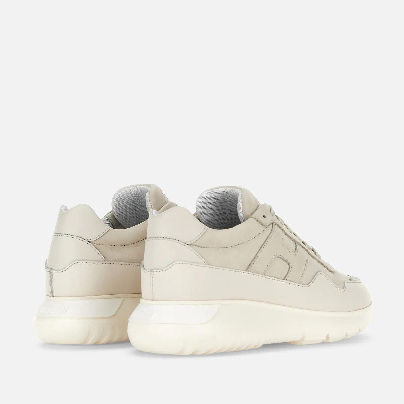 Interactive3 Leather Sneakers With Cushioned Sole