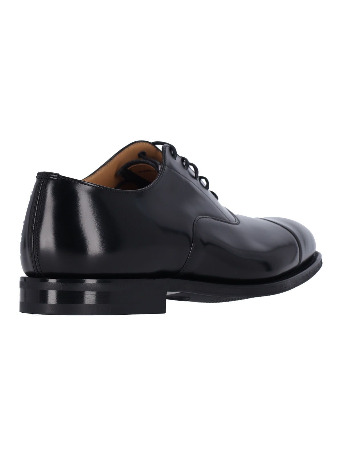 Black Consul Polished Leather Derby Shoes