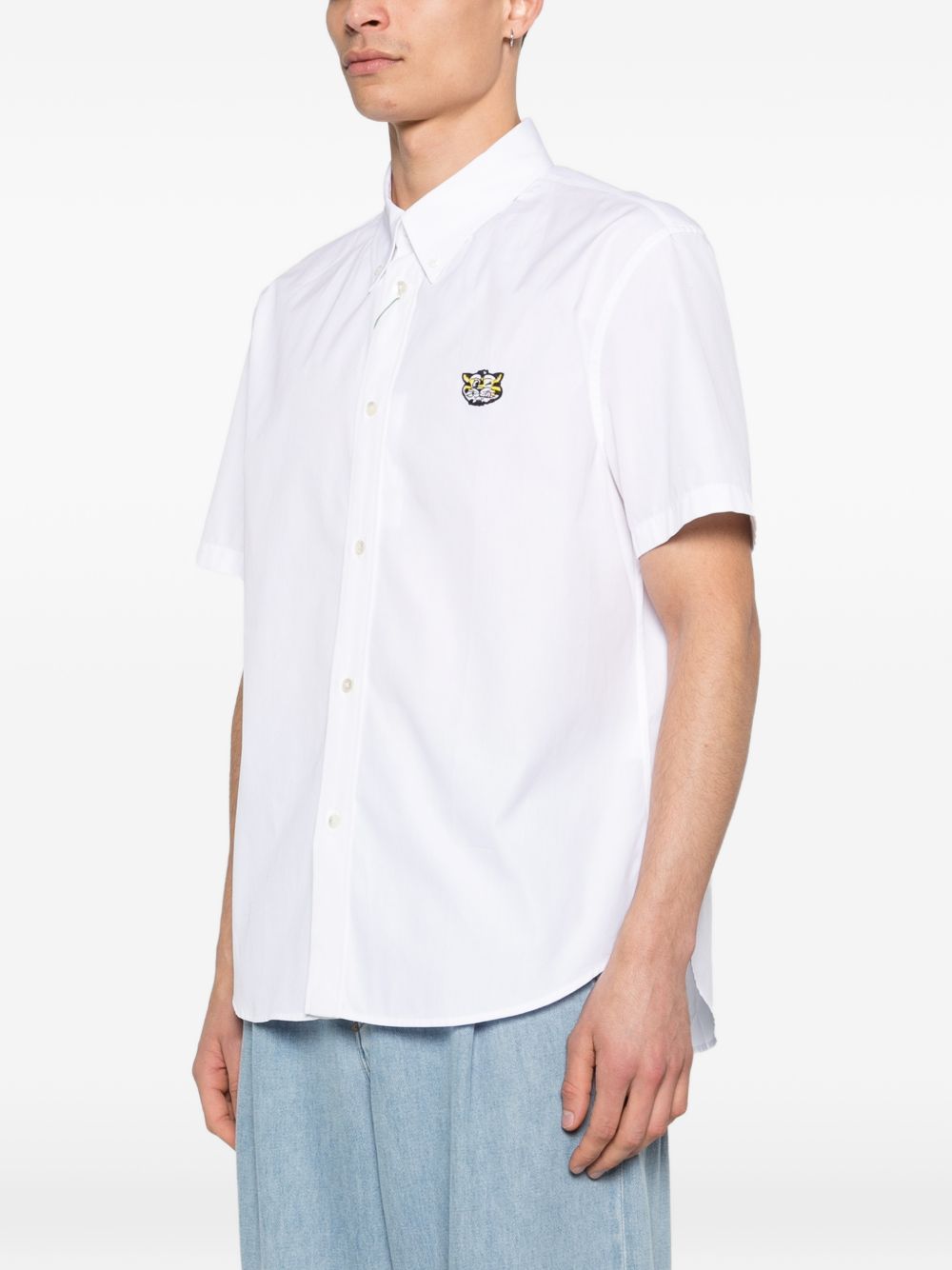 Short-Sleeve Silk-Nylon Shirt