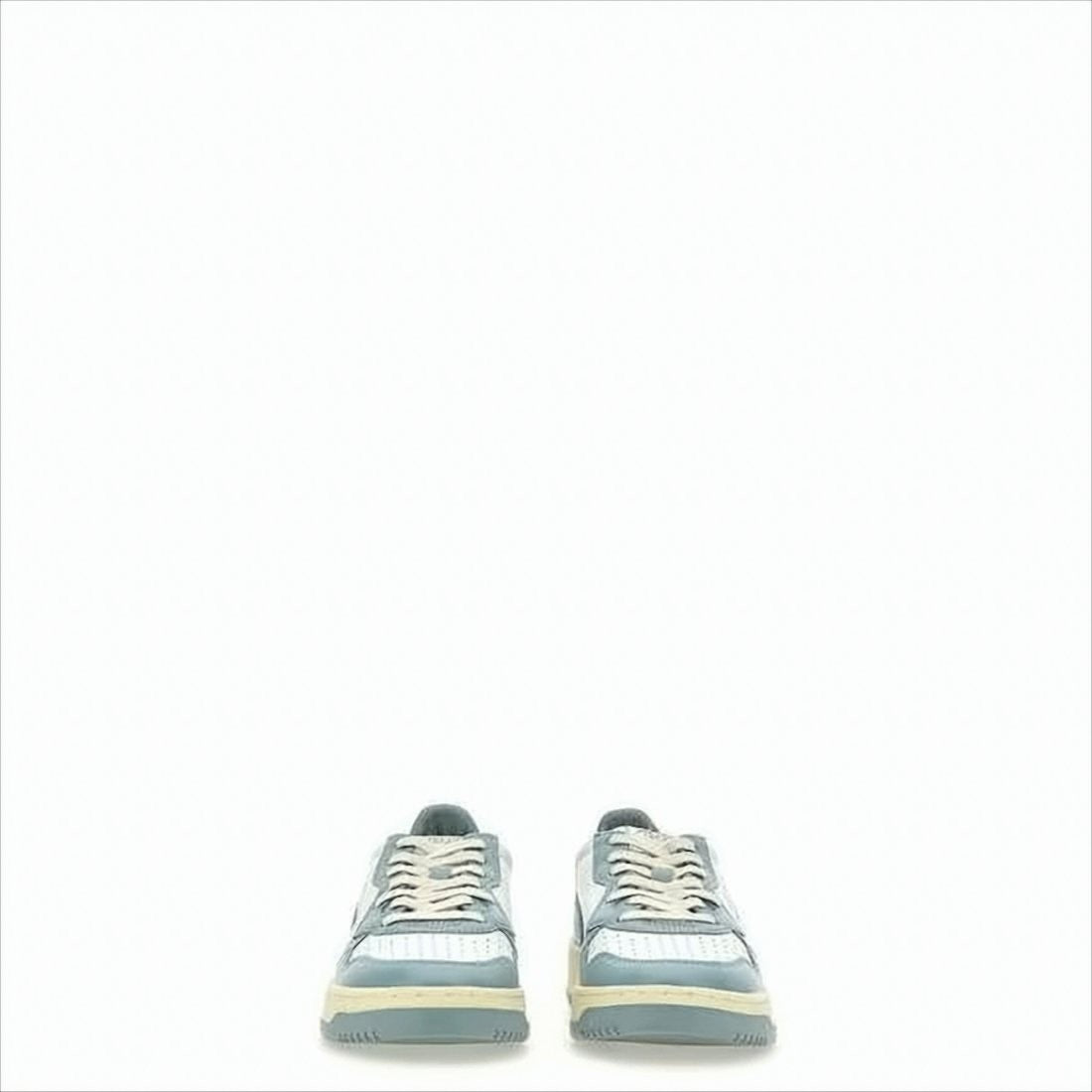 Autry Low-Top Sneakers with Smooth Leather Panels and Perforated Detailing