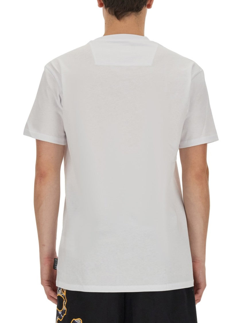 White T-Shirt With Skull