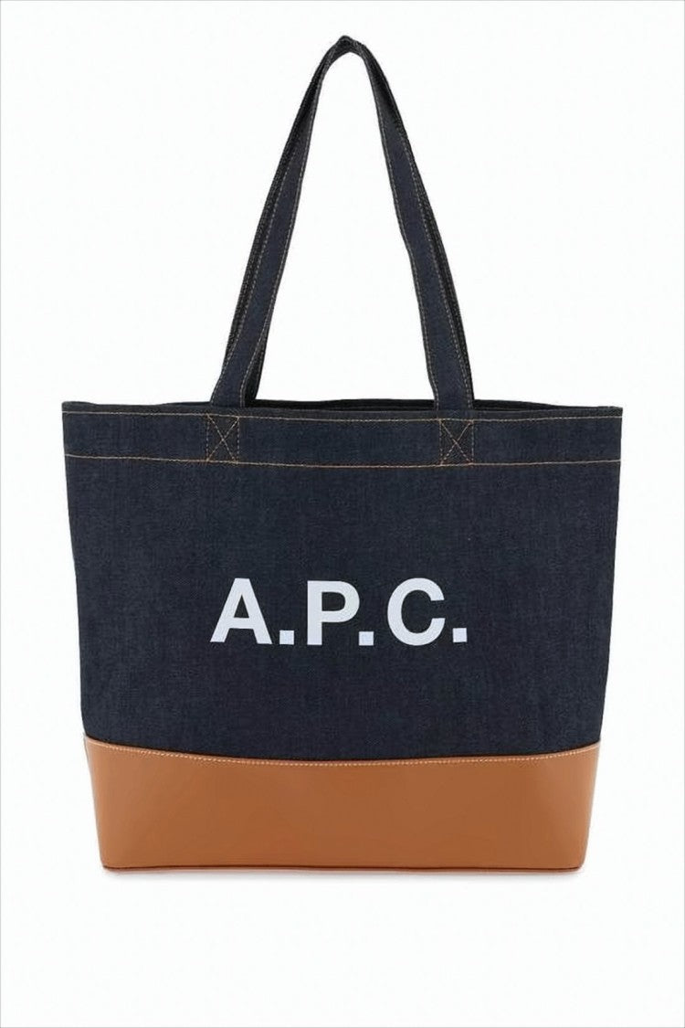 Structured Denim Tote Bag