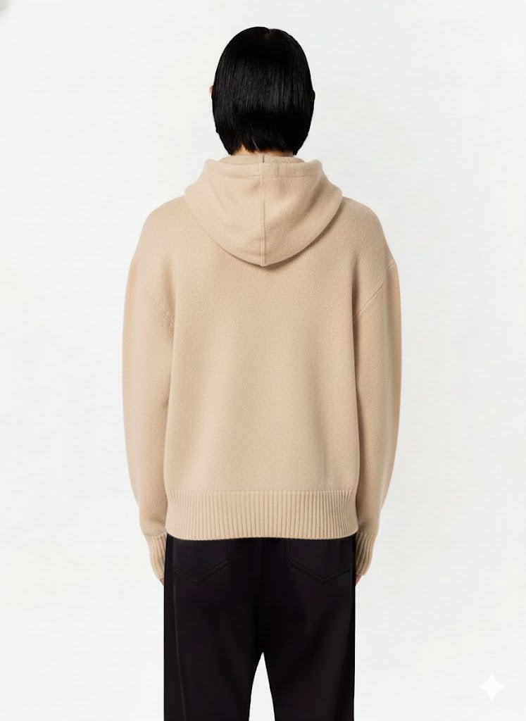 Relaxed Fit Hoodie Sweater with Central Kangaroo Pocket