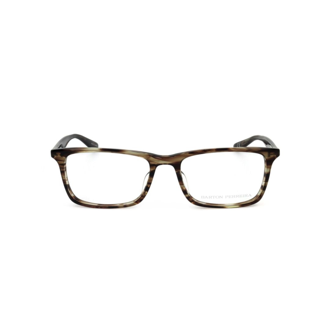 Bp5041 542ej Rectangular Tortoiseshell Eyeglasses with Curved Temples