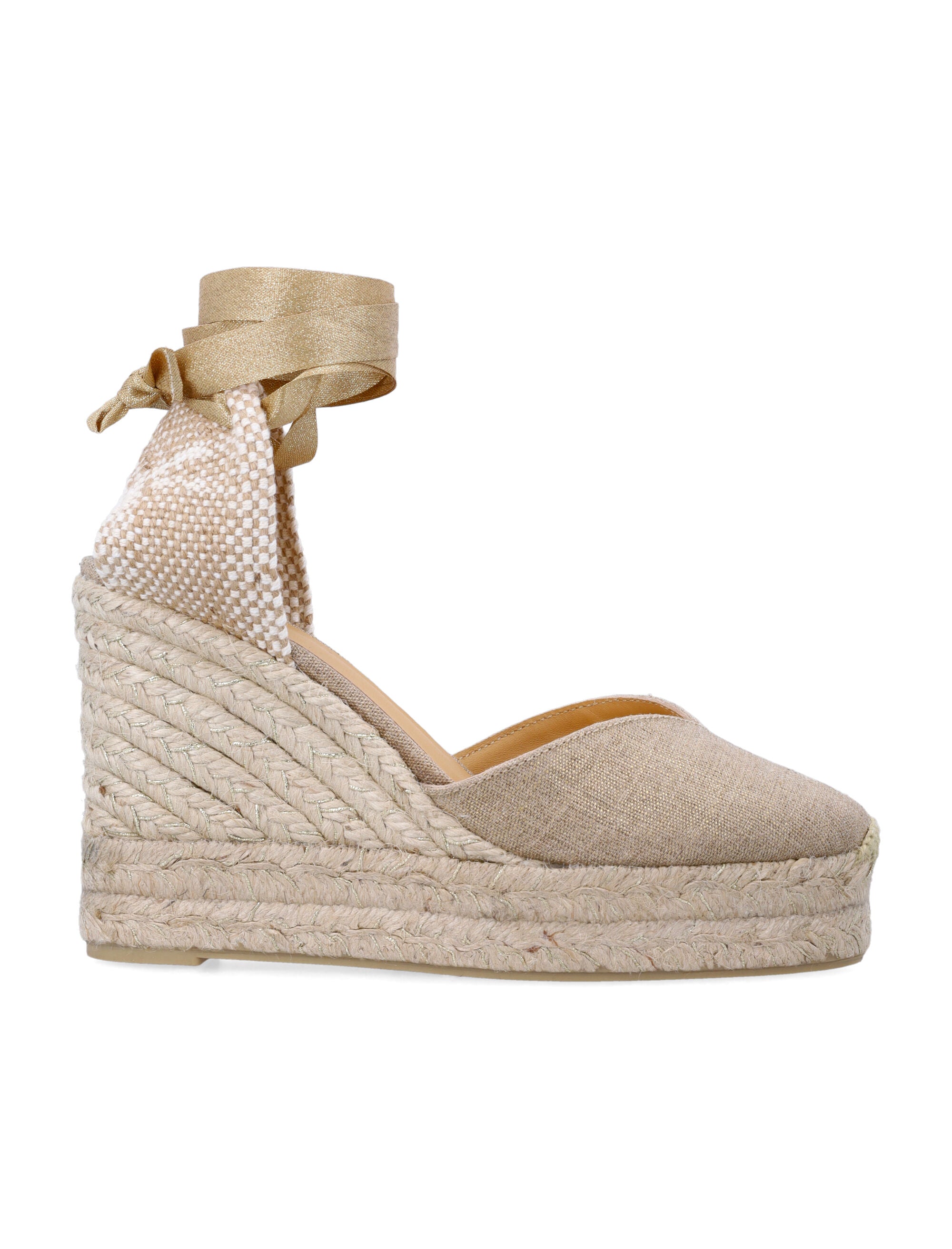 Castañer Chiara Espadrilles In Metallised Linen