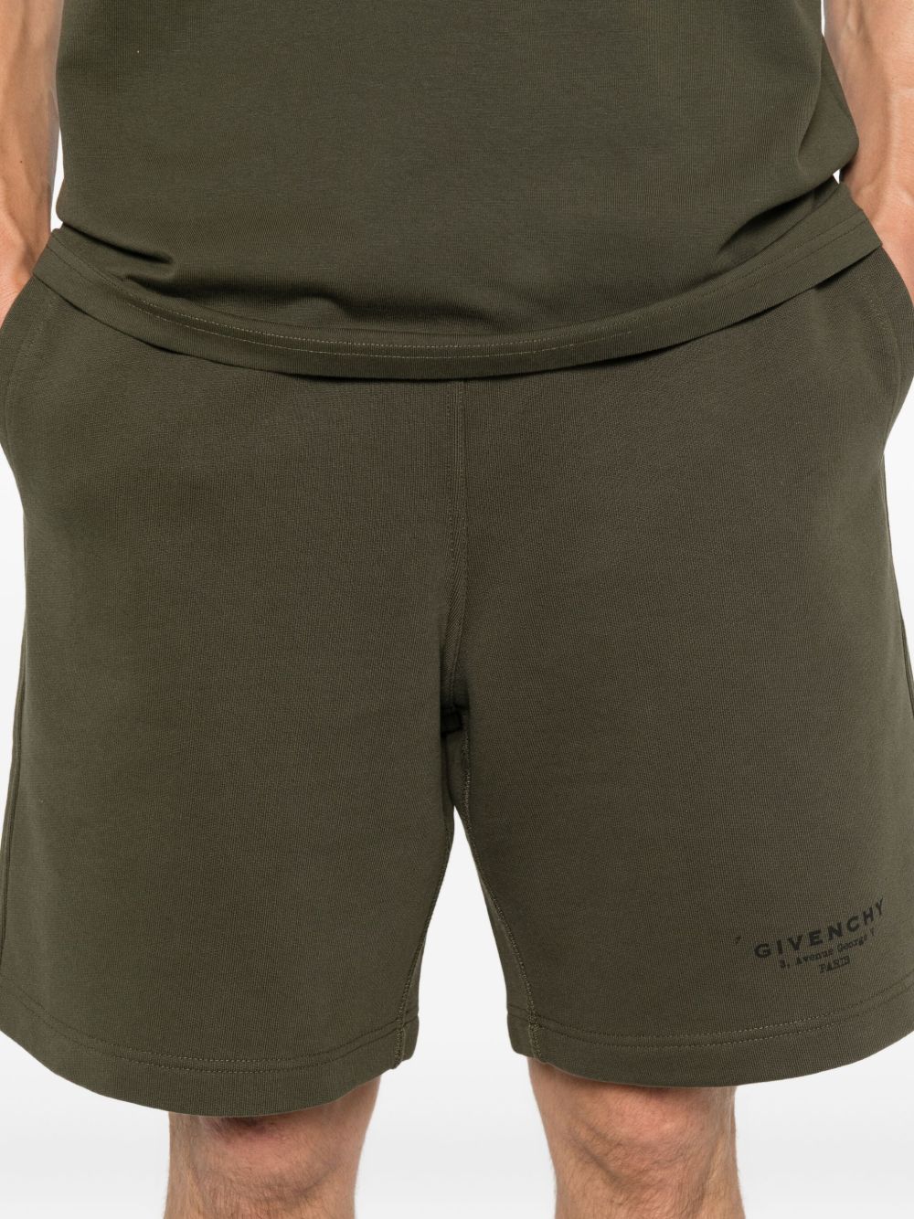 Khaki Cotton Shorts