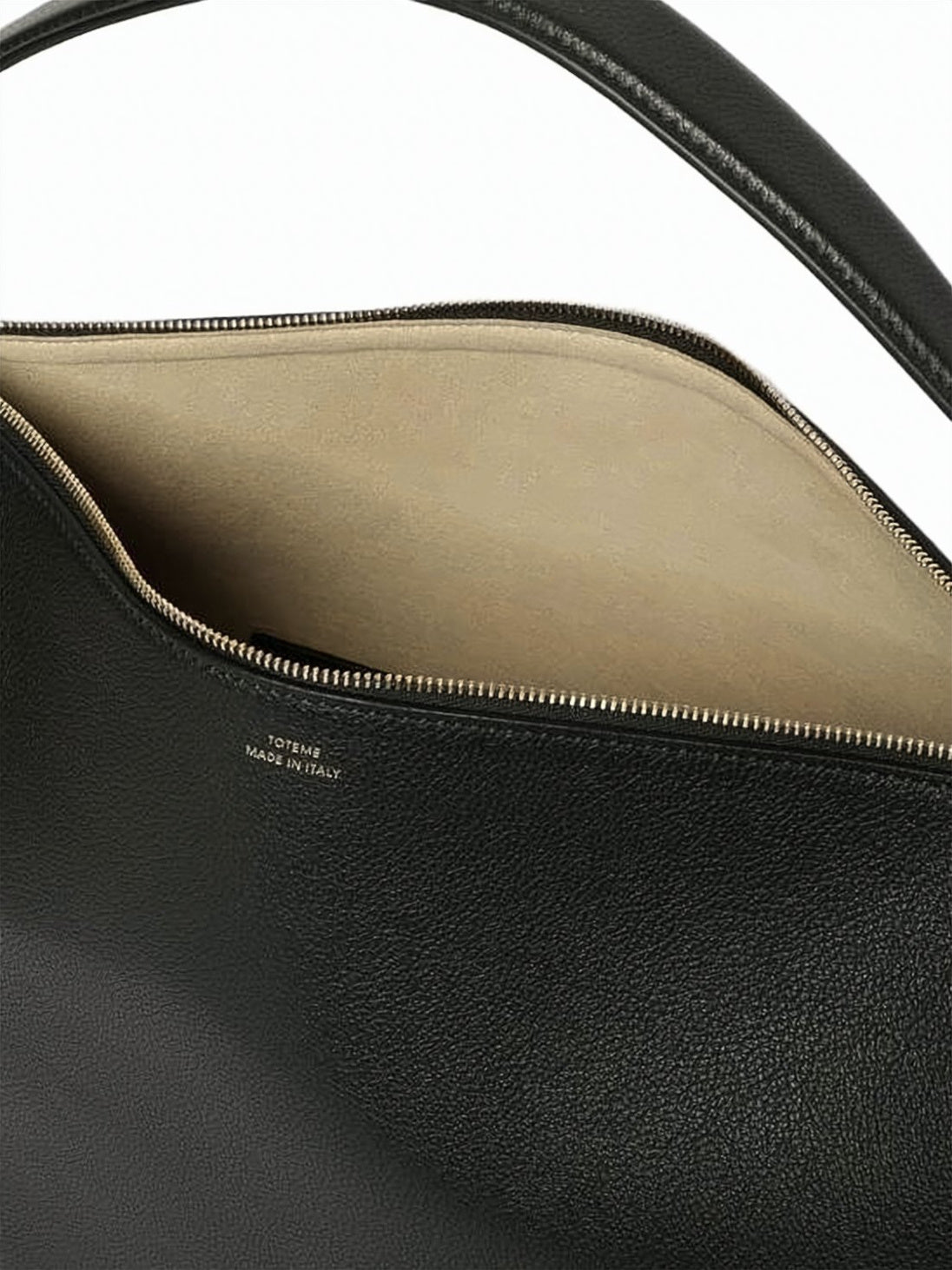 Rectangular Calf Leather Tote Bag with Gold-tone Hardware