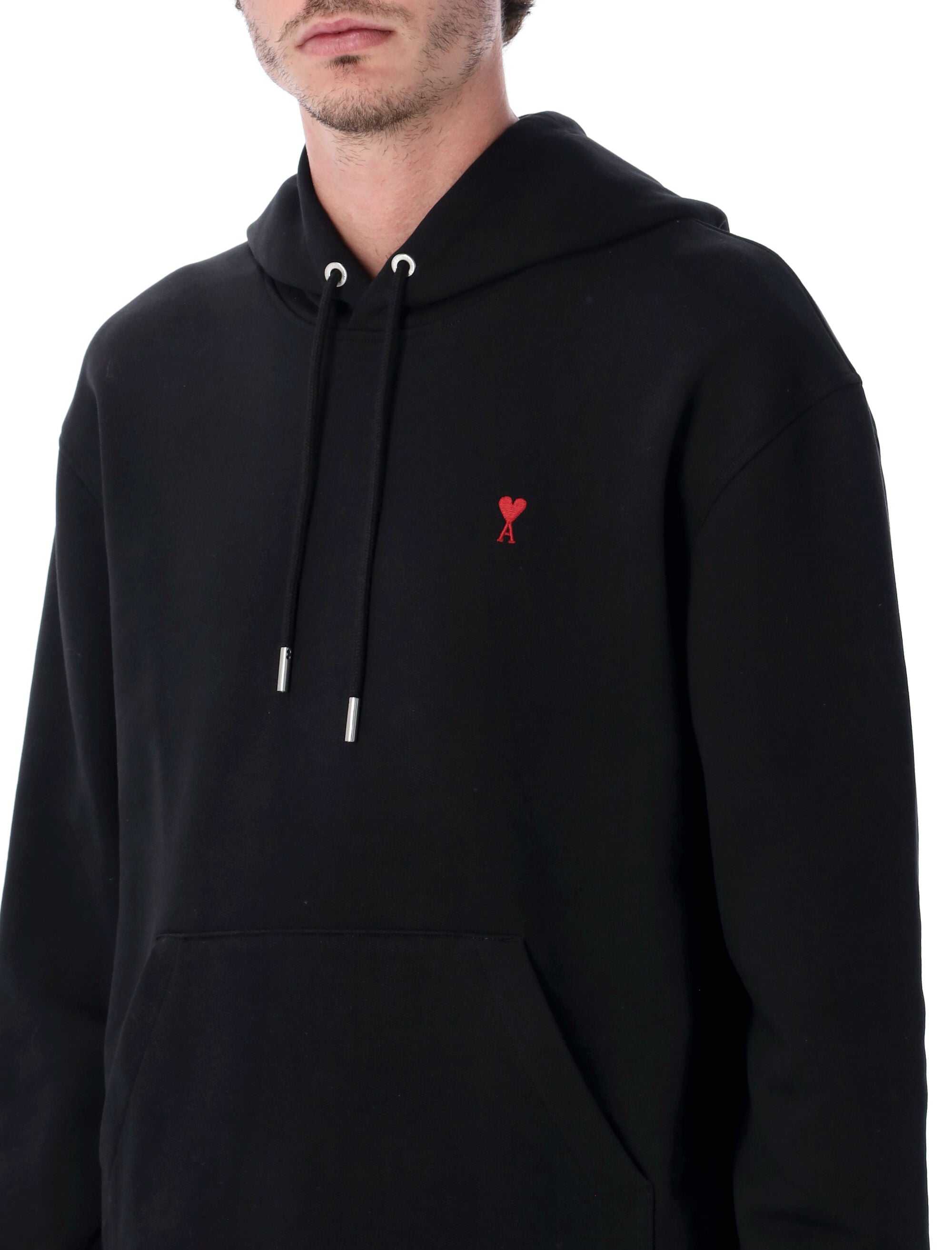 Relaxed-Fit Cotton Hoodie with Drawstring
