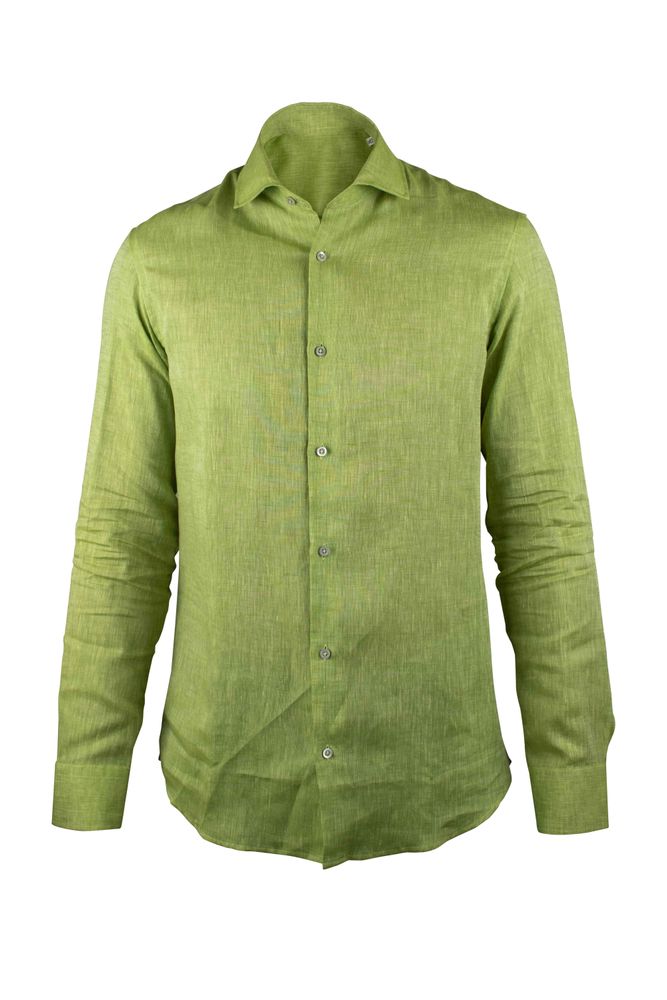 Shiny Green Linen Shirt