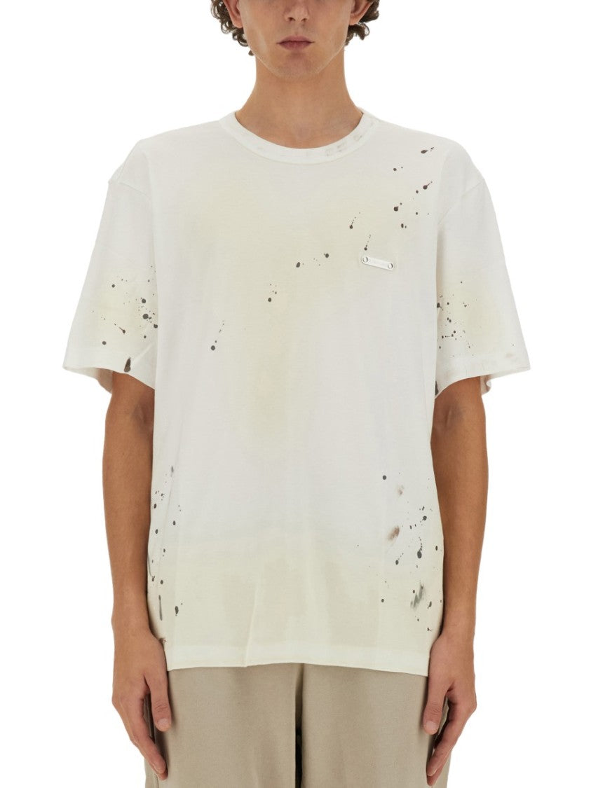 Relaxed-Fit T-Shirt With Unique Splatter Print