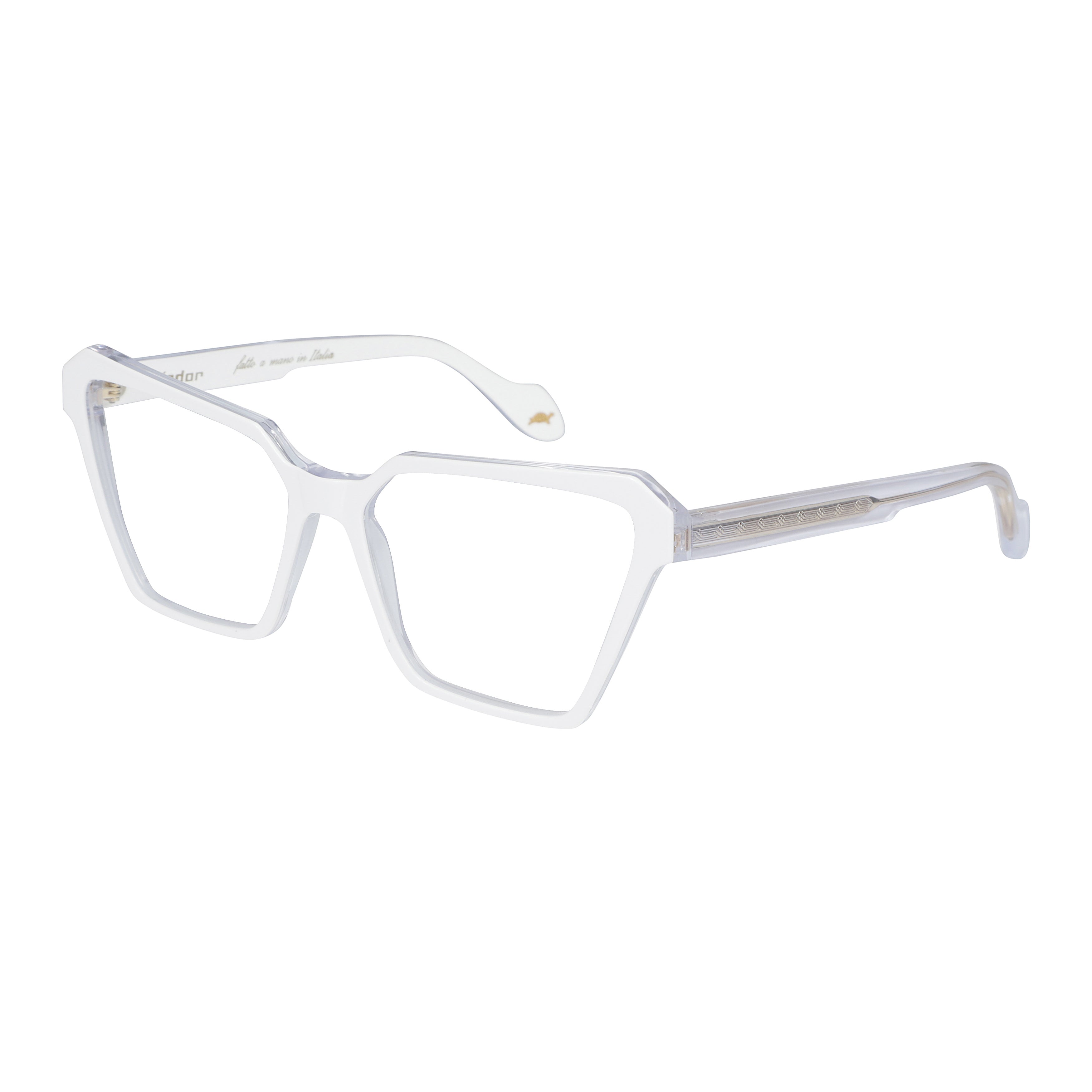 Vanessa Light Modern Geometric Eyewear with Translucent Finish