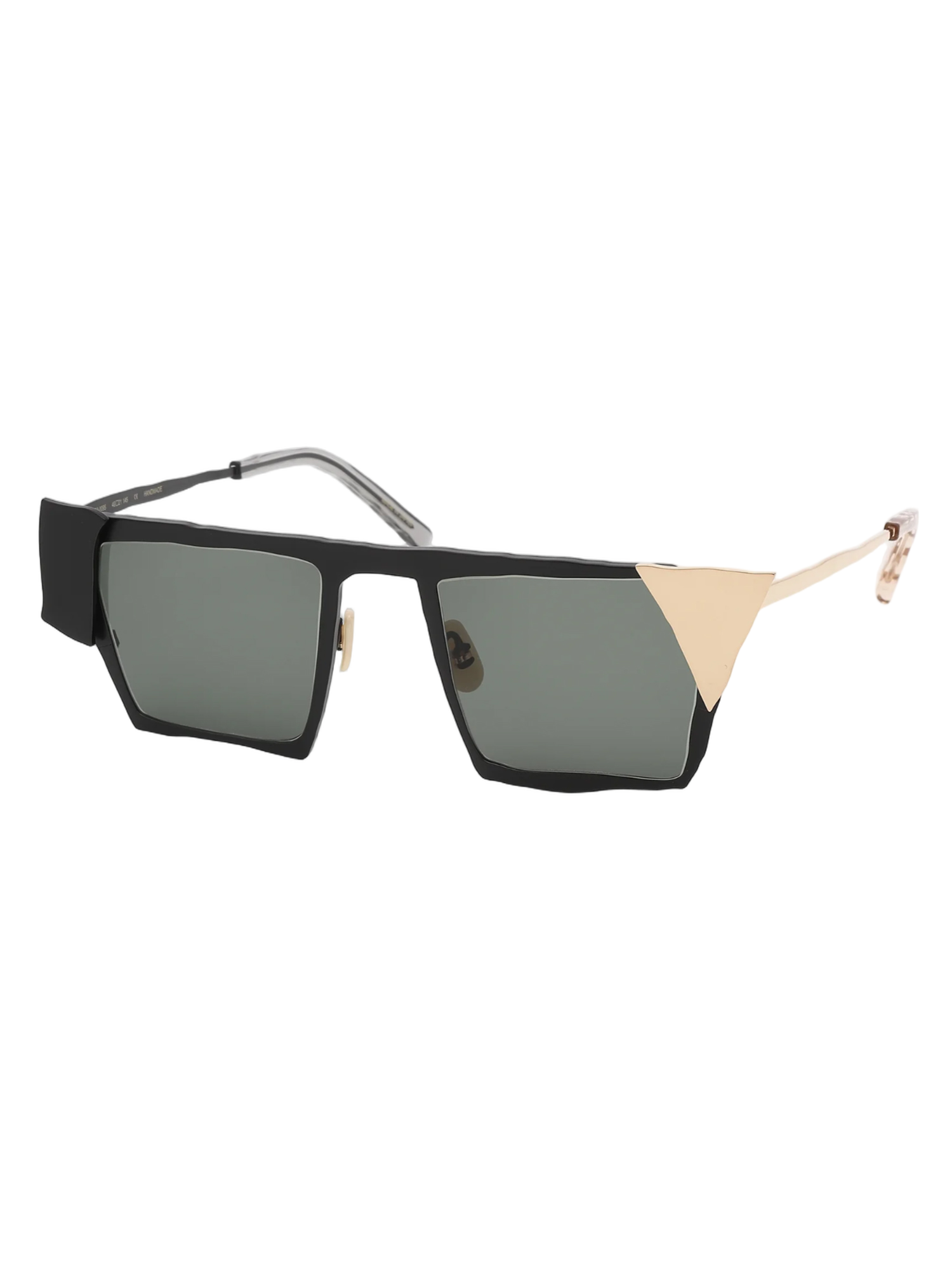 Geometric Black Titanium Sunglasses