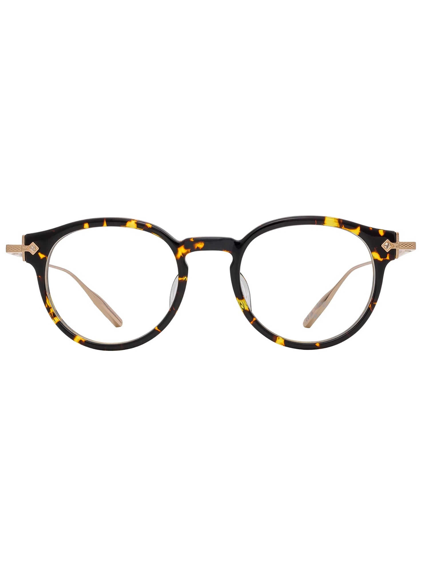 Oval Shape Optical Frames With Tortoiseshell Pattern