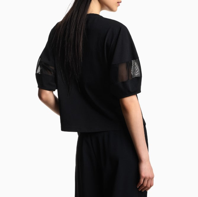 Supima Cotton Mesh Insert Jersey T-Shirt