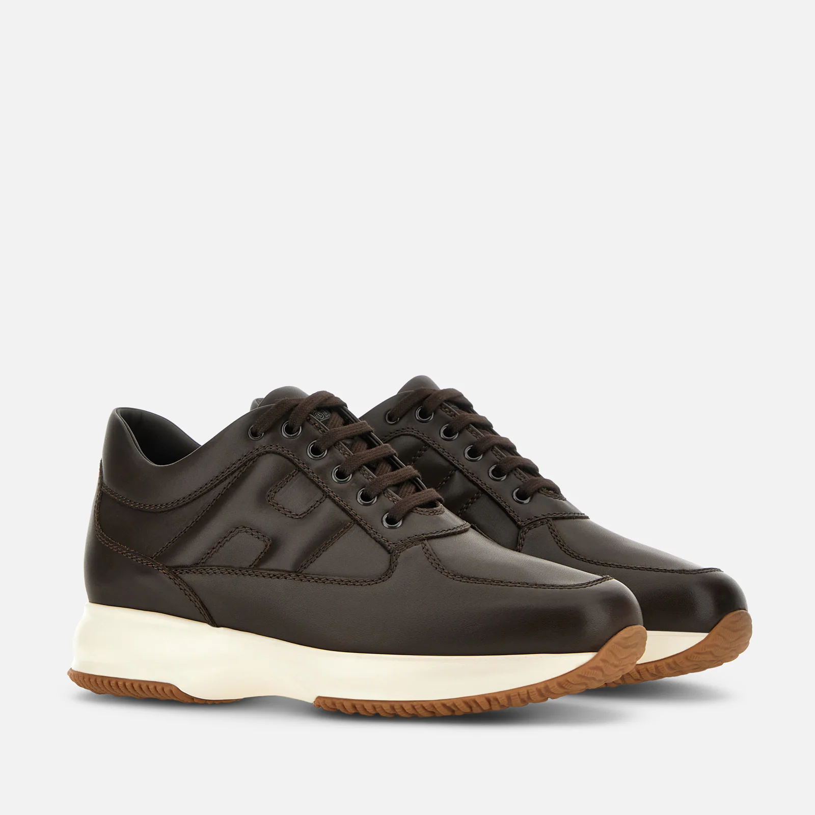 Sophisticated Brown Calfskin Interactive Shoes