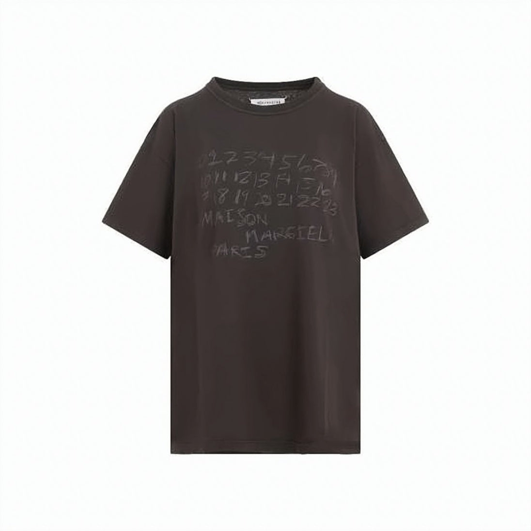 Relaxed Fit Cotton T-Shirt With Handwritten Design