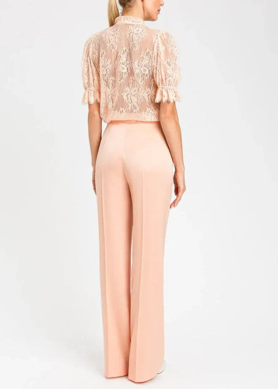 Twin Satin High Waisted Trousers